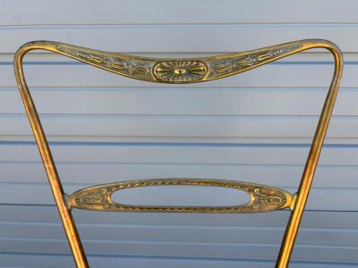 Pair Of Italian Modern Brass Chiavari Chairs
