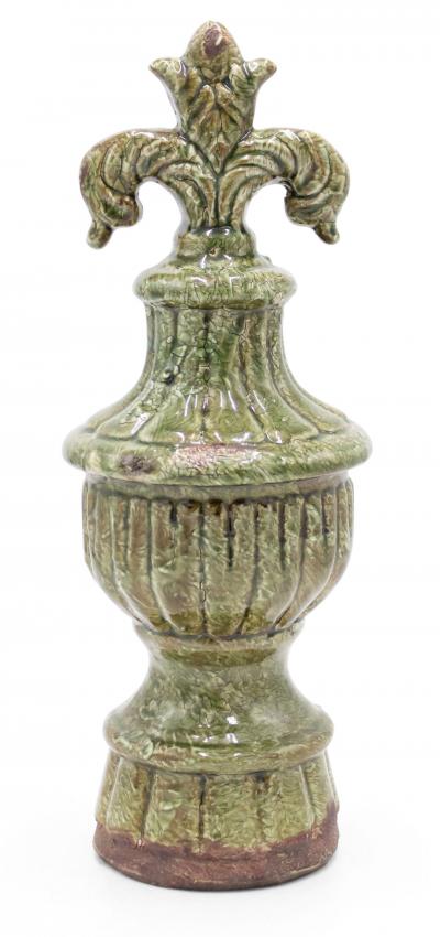 Pair Of Italian Neoclassic Style Terra Cotta Ornaments