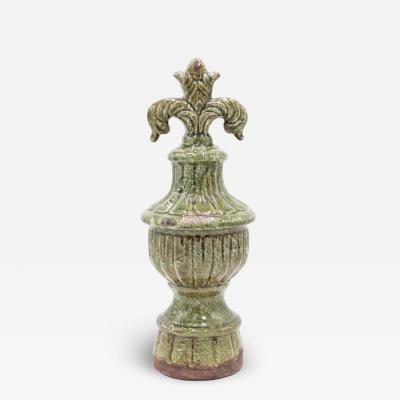 Pair Of Italian Neoclassic Style Terra Cotta Ornaments