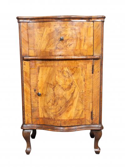 Pair Of Italian Rococo Walnut Commodini
