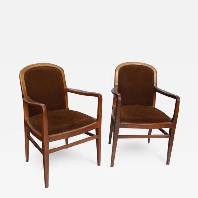 Pair Of Jack Lenor Larsen Lounge Arm Chairs