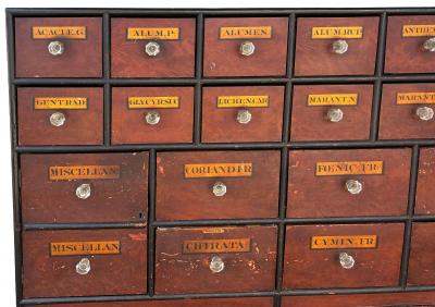 Pair Of Large English Faux Bois Apothecary Chests