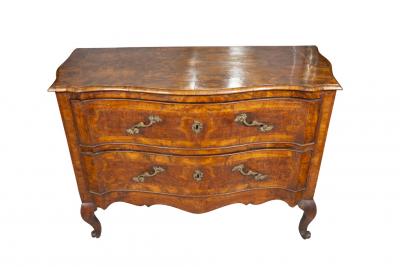 Pair Of Large Venetian Rococo Walnut Commodes