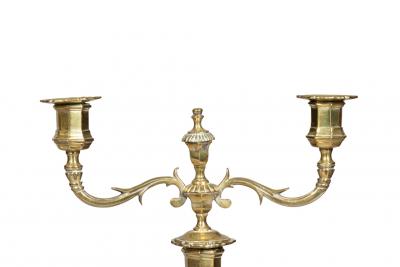 Pair Of Louis XV Brass Candlesticks