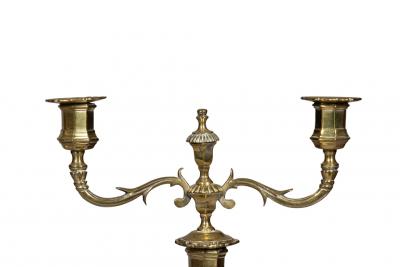 Pair Of Louis XV Brass Candlesticks