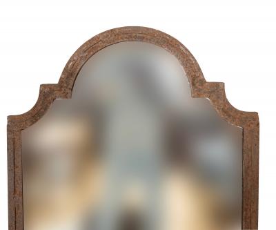 Pair Of Louis XV Style Steel Mirrors