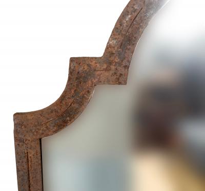Pair Of Louis XV Style Steel Mirrors