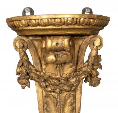 Pair Of Louis XVI Giltwood Wall Brackets