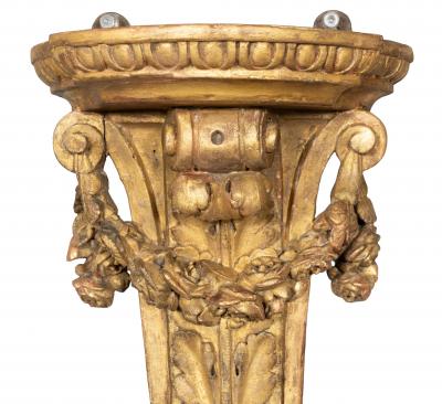 Pair Of Louis XVI Giltwood Wall Brackets