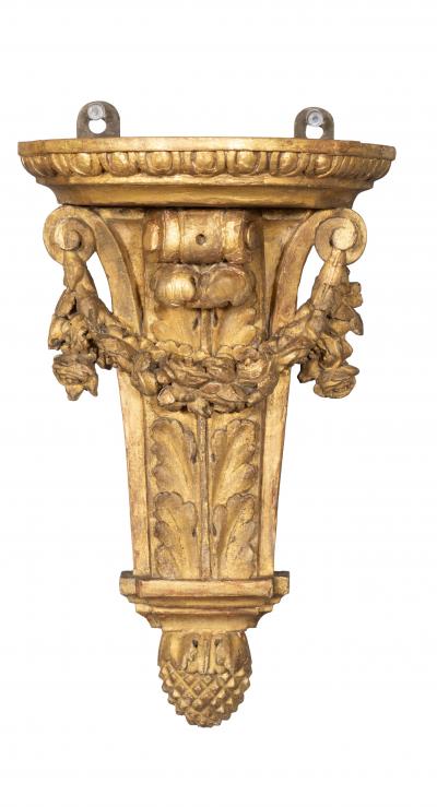 Pair Of Louis XVI Giltwood Wall Brackets