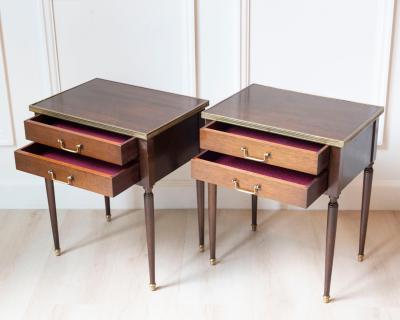 Pair Of Louis XVI Style Bedside Tables