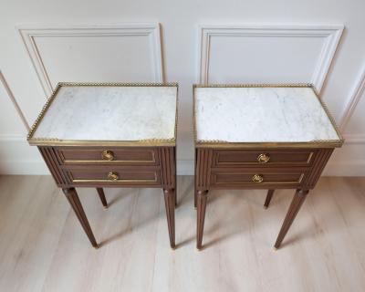 Pair Of Louis XVI Style Bedside Tables