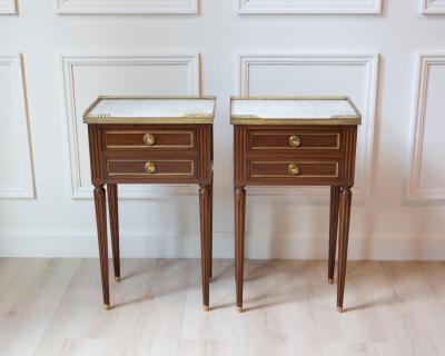 Pair Of Louis XVI Style Bedside Tables