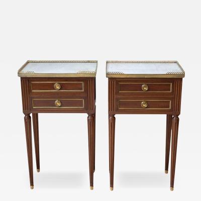 Pair Of Louis XVI Style Bedside Tables
