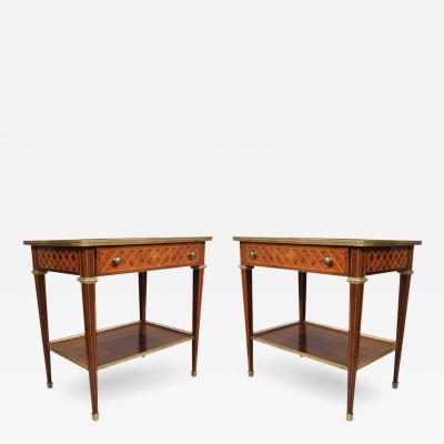 Pair Of Louis XVI Style Kingwood End Tables