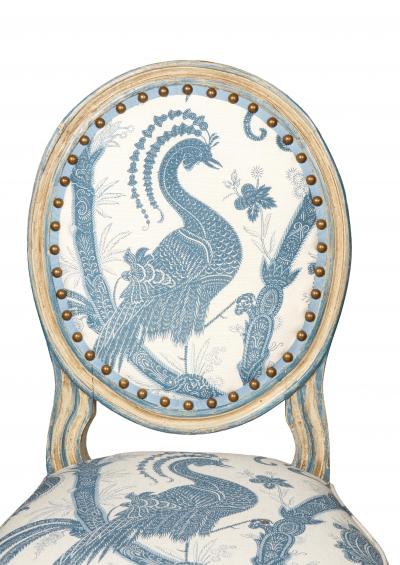 Pair Of Louis XVI Style Painted Side Chairs