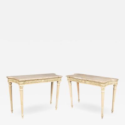 Pair Of Maison Jansen Painted Console Tables