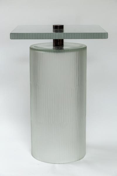 Pair Of Murano Glass Side Tables