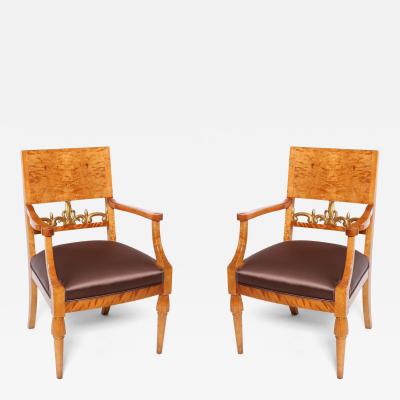 Pair Of Neoclassical Armchairs