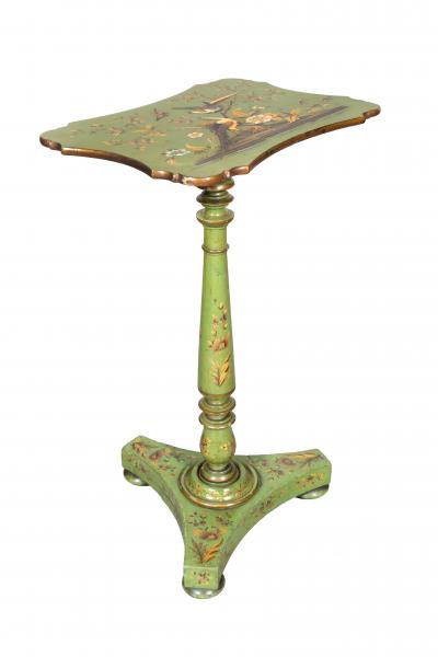 Pair Of Regency Apple Green Occasional Tables