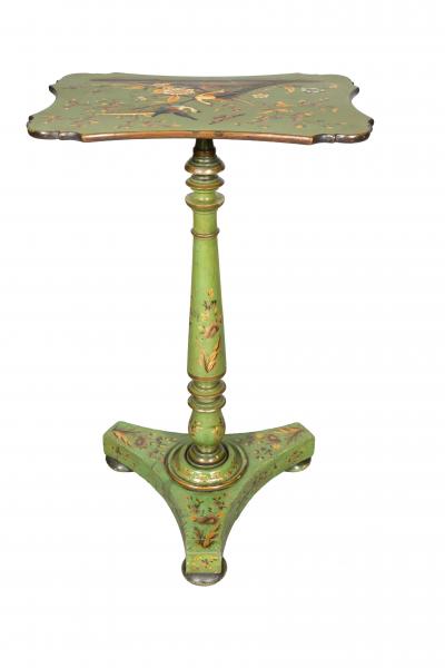 Pair Of Regency Apple Green Occasional Tables