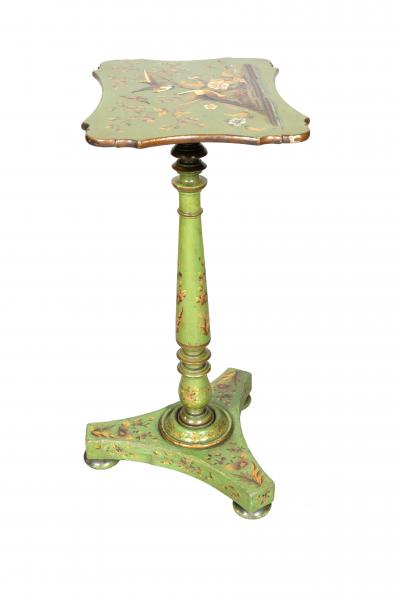 Pair Of Regency Apple Green Occasional Tables