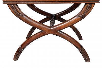 Pair Of Regency Mahogany And Caned Benches