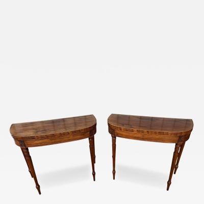 Pair Of Regency Mahogany Games Tables