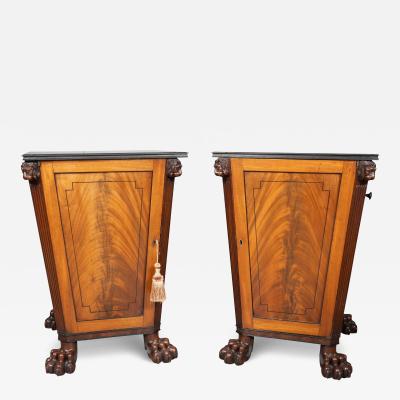 Pair Of Regency Mahogany Side Cabinets