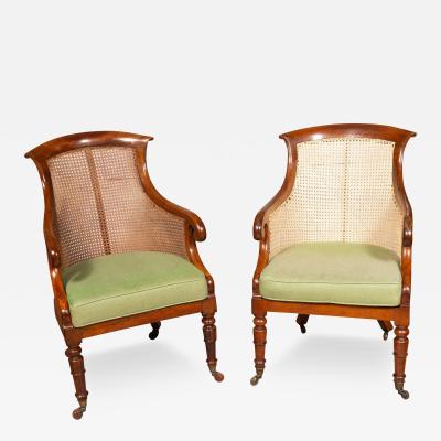 Pair Of Regency Mahogany Tub Chairs