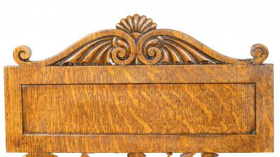 Pair Of Regency Oak Hall Chairs