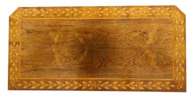 Pair Of Regency Rosewood And Boxwood Inlaid Games Tables