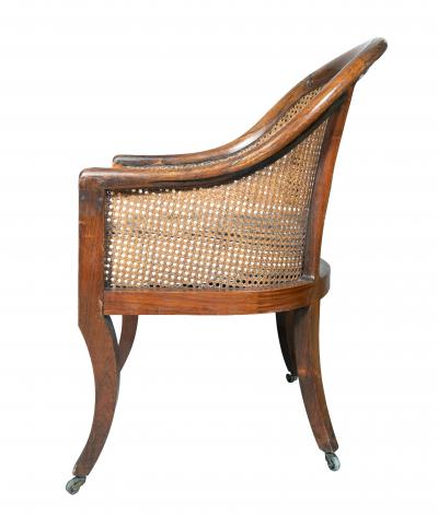 Pair Of Regency Rosewood Caned Armchairs