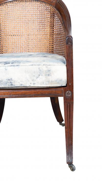 Pair Of Regency Rosewood Caned Armchairs