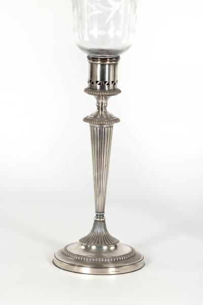 Pair Of Sheffield Silver Plate Candlesticks English Circa 1830