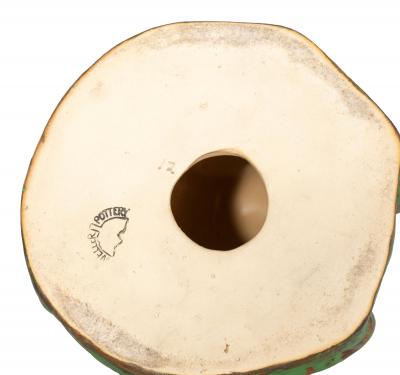 Pair Of Weller Pottery Frogs