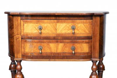 Pair Of William And Mary Style Walnut Side Tables