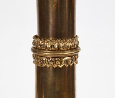 Pair Of William IV Gilt Brass Lamps