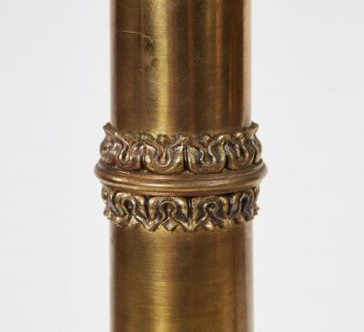 Pair Of William IV Gilt Brass Lamps