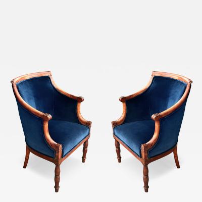 Pair Period Directoire Bergeres c 1795