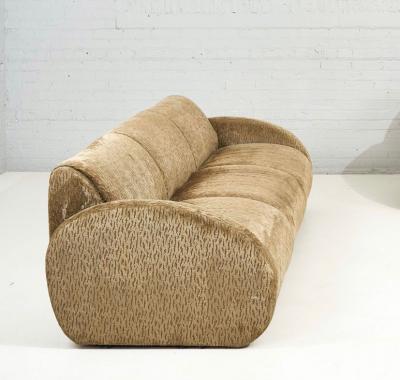 Pair Post Modern Sculptural Sofa 1980