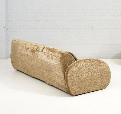 Pair Post Modern Sculptural Sofa 1980