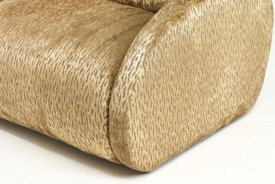 Pair Post Modern Sculptural Sofa 1980