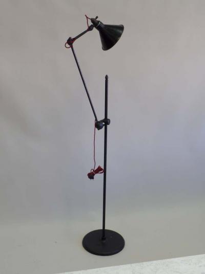 Pair Rare Important French Early Modern GRAS Floor Lamps Model 215 1920 30