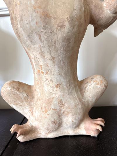 Pair Rare and Important Chinese Ceramic Tomb Guardians Tang Dynasty with TL Test