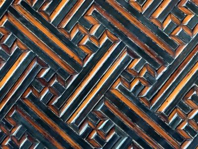 Pair Rare and Supperb Korean Morijang Chests with Bamboo Inlays Joseon Dynasty