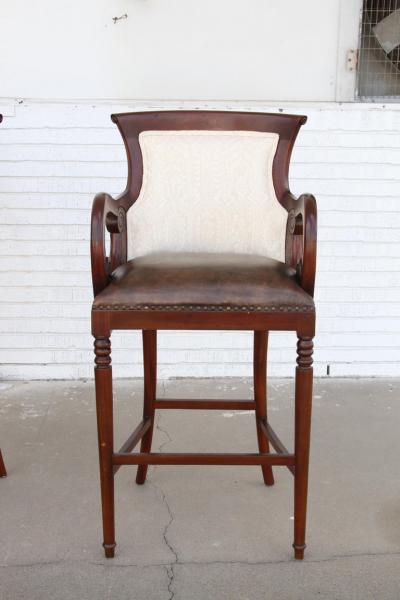 Pair Regency Style Bar Stools