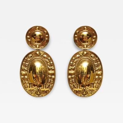 Pair Round Top Brass Sconces