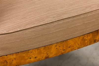 Pair Russian Karelian Birch arm chairs