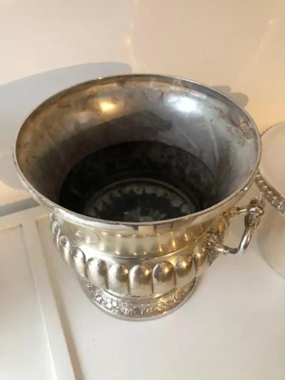 Pair Sheffield Regency Wine Coolers Silver Plated